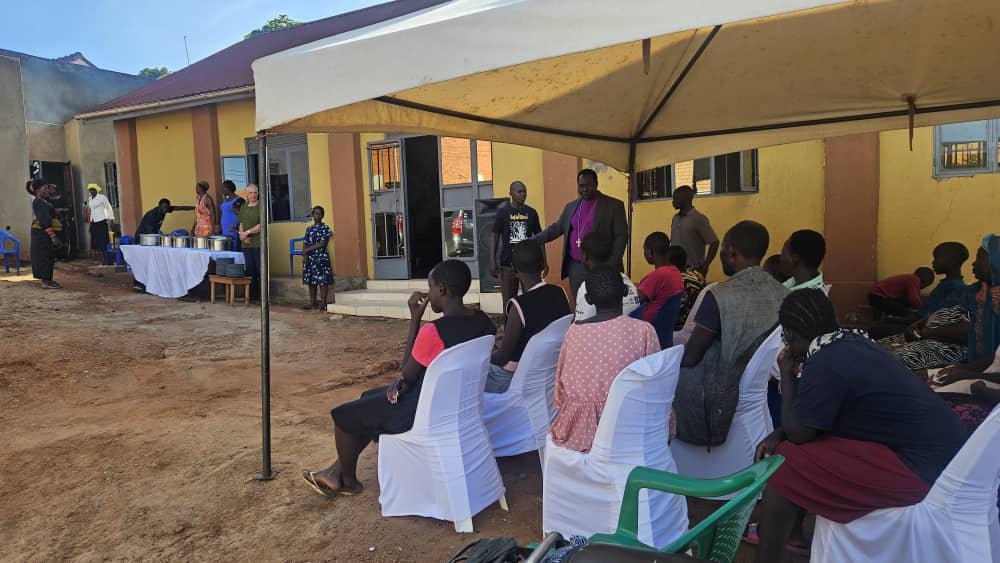 Tent fellowship during a community outreach